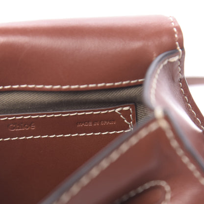 Chloe Shiny Calfskin Mini Marcie Round Crossbody Bag Sepia 7 of 10