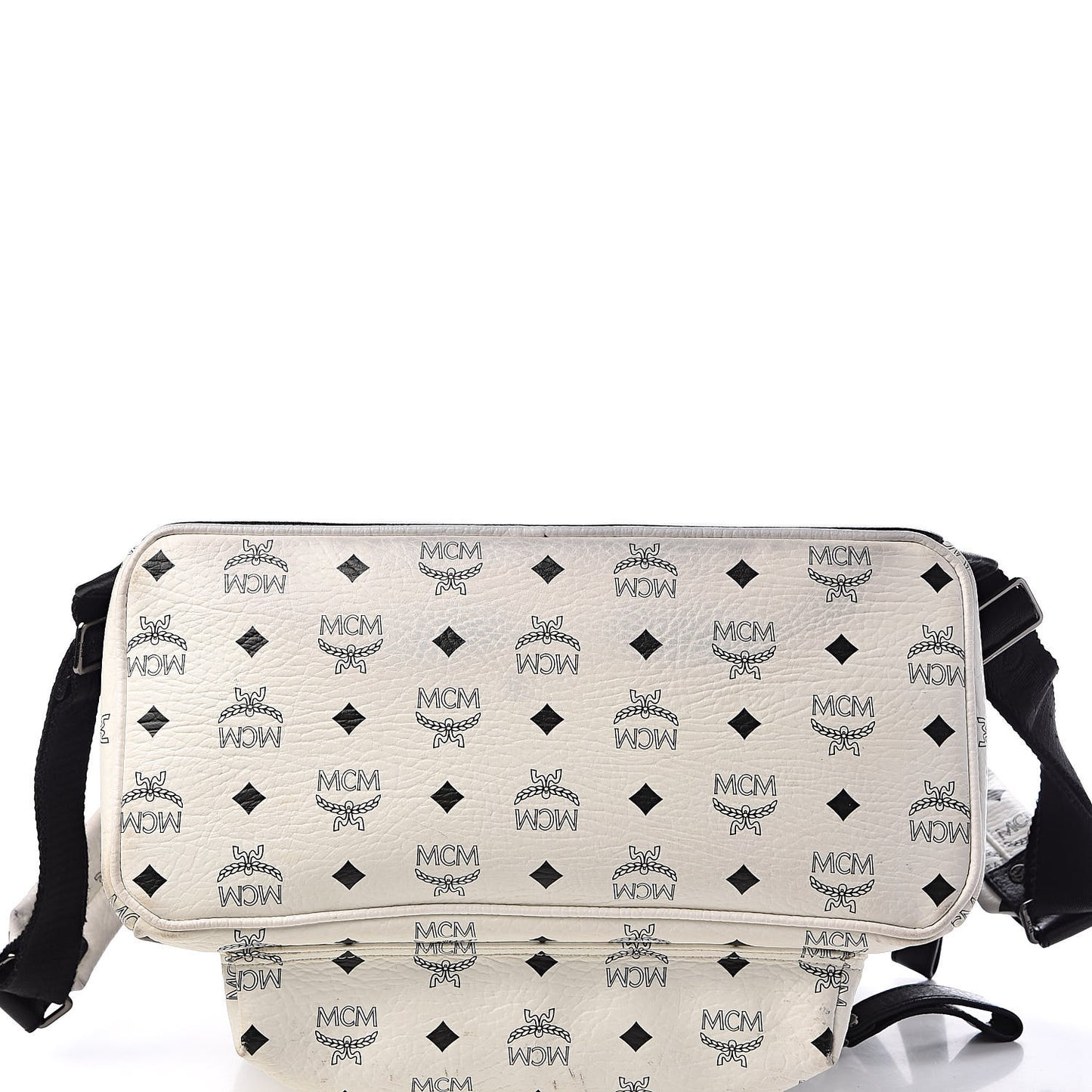 Visetos Medium Studded Stark Backpack White