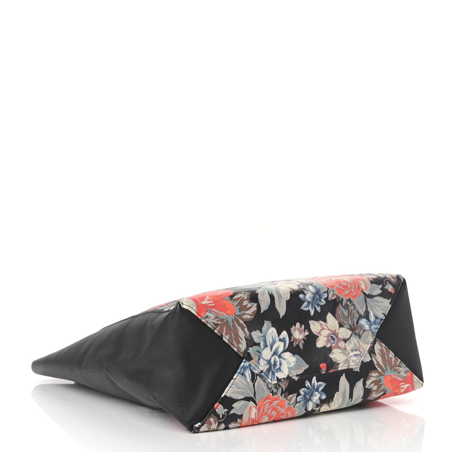 Celine Lambskin Floral Printed Vertical Cabas Potiron 3 of 9