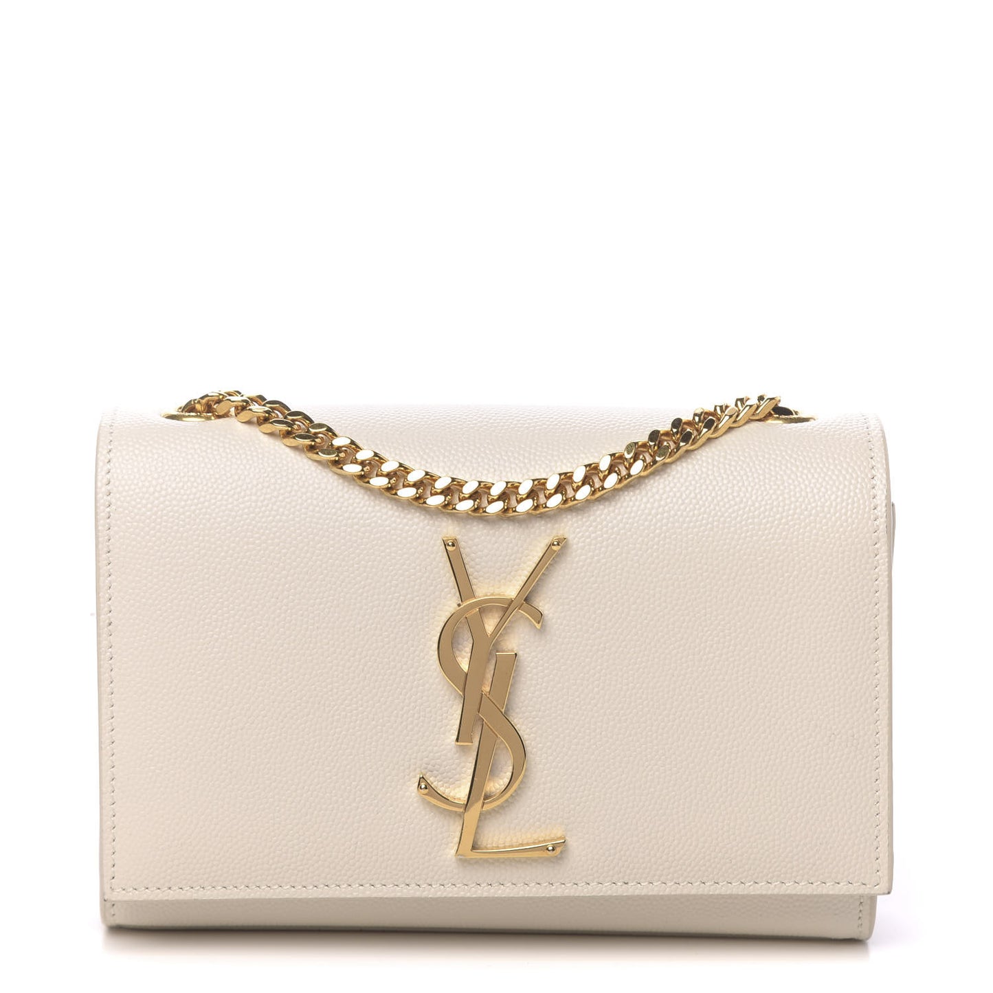 Grain De Poudre Small Monogram Kate Satchel Blanc Vintage