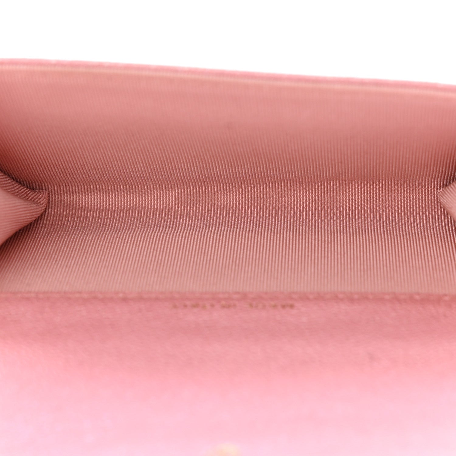 Chanel Iridescent Caviar Quilted Flap Card Holder Rose Pink 5 of 9