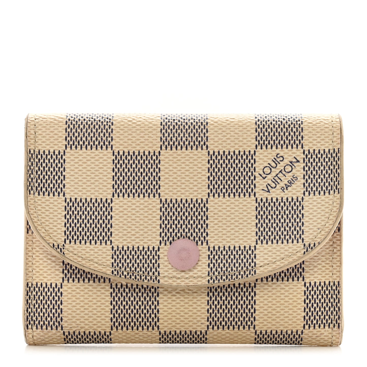 Damier Azur Rosalie Coin Purse Rose Ballerine