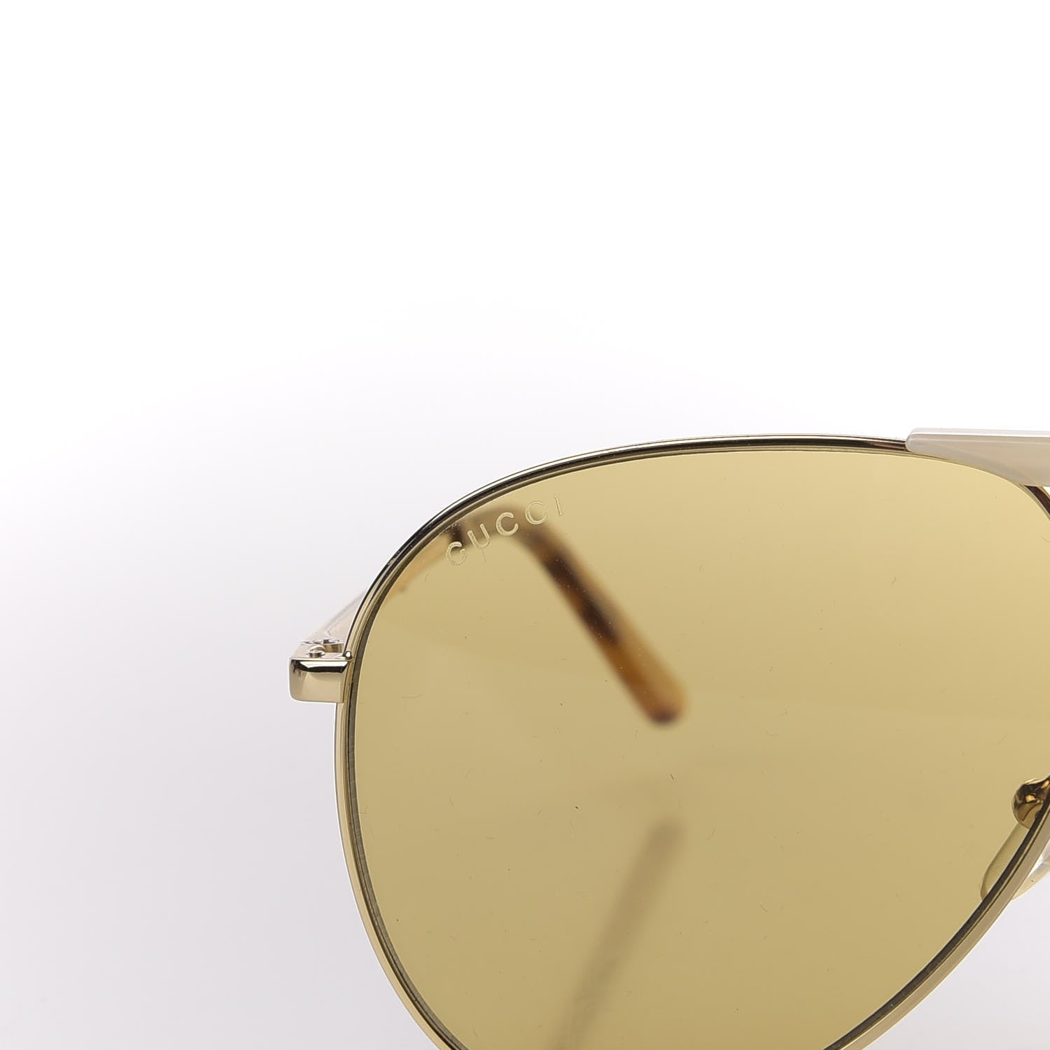 Gucci Aviator Sunglasses GG0242S Gold 7 of 9