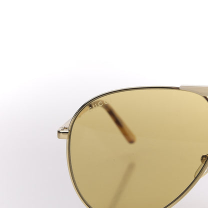 Gucci Aviator Sunglasses GG0242S Gold 7 of 9