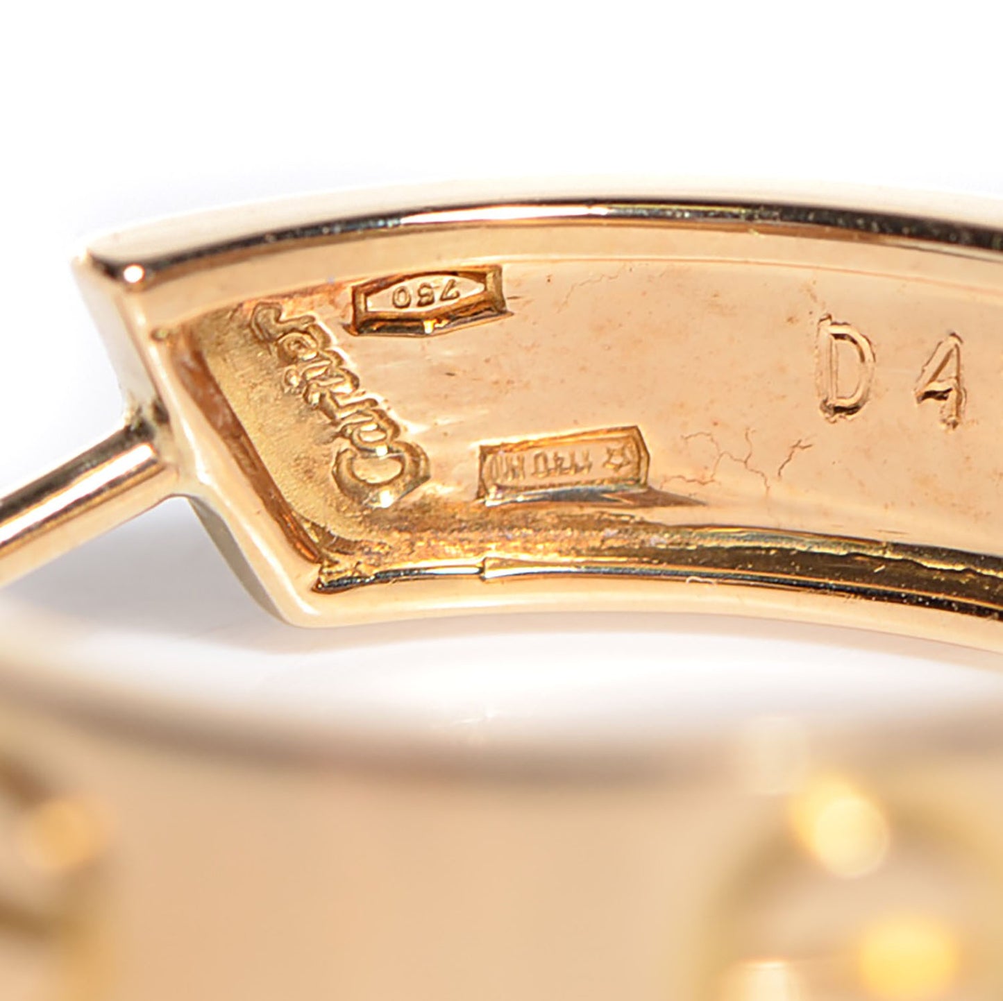 18K Yellow Gold 5.5mm LOVE Hoop Earrings