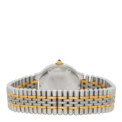 Cartier Stainless Steel 18K Yellow Gold 28mm Must De 21 Bullet Link Quartz Watch 3 of 4
