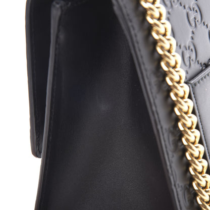 Gucci Guccissima Medium Padlock Shoulder Bag Black 10 of 11
