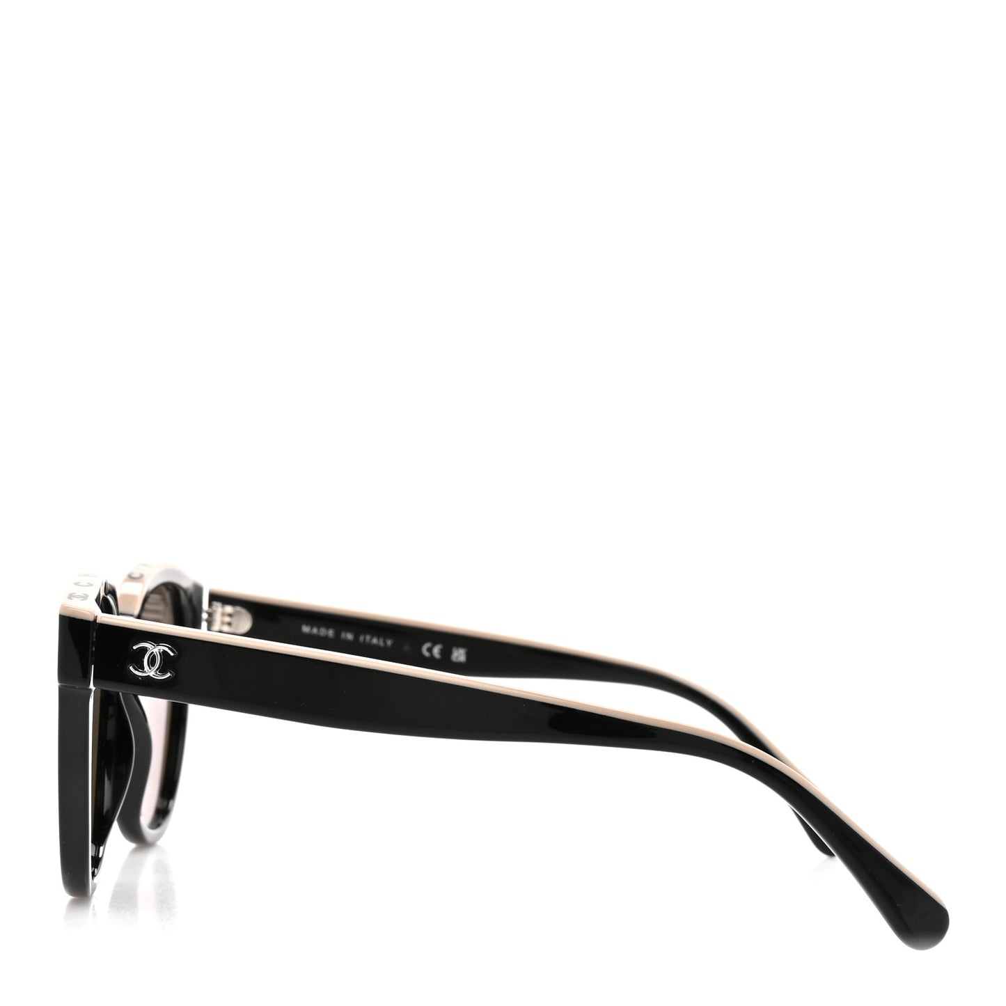 Acetate CC Butterfly Sunglasses 5414 Black Beige