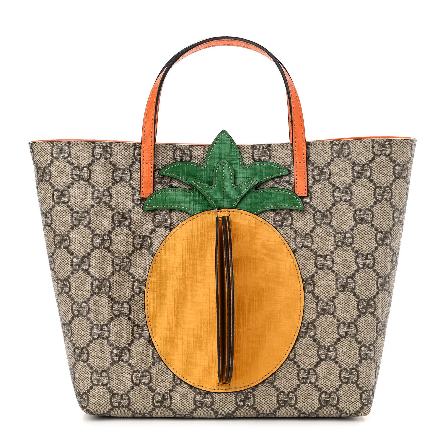 Gucci GG Supreme Monogram Kids Pineapple Tote 1 of 10