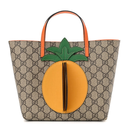 Gucci GG Supreme Monogram Kids Pineapple Tote 1 of 10