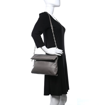 Prada Vitello Soft Zip Chain Flap Marmo 2 of 11