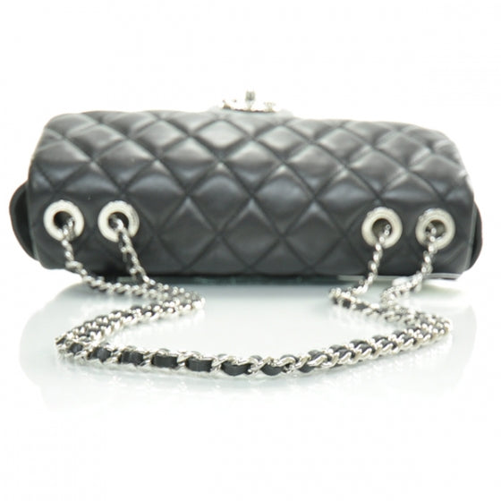 Lambskin Medium Coco Rain Flap Black