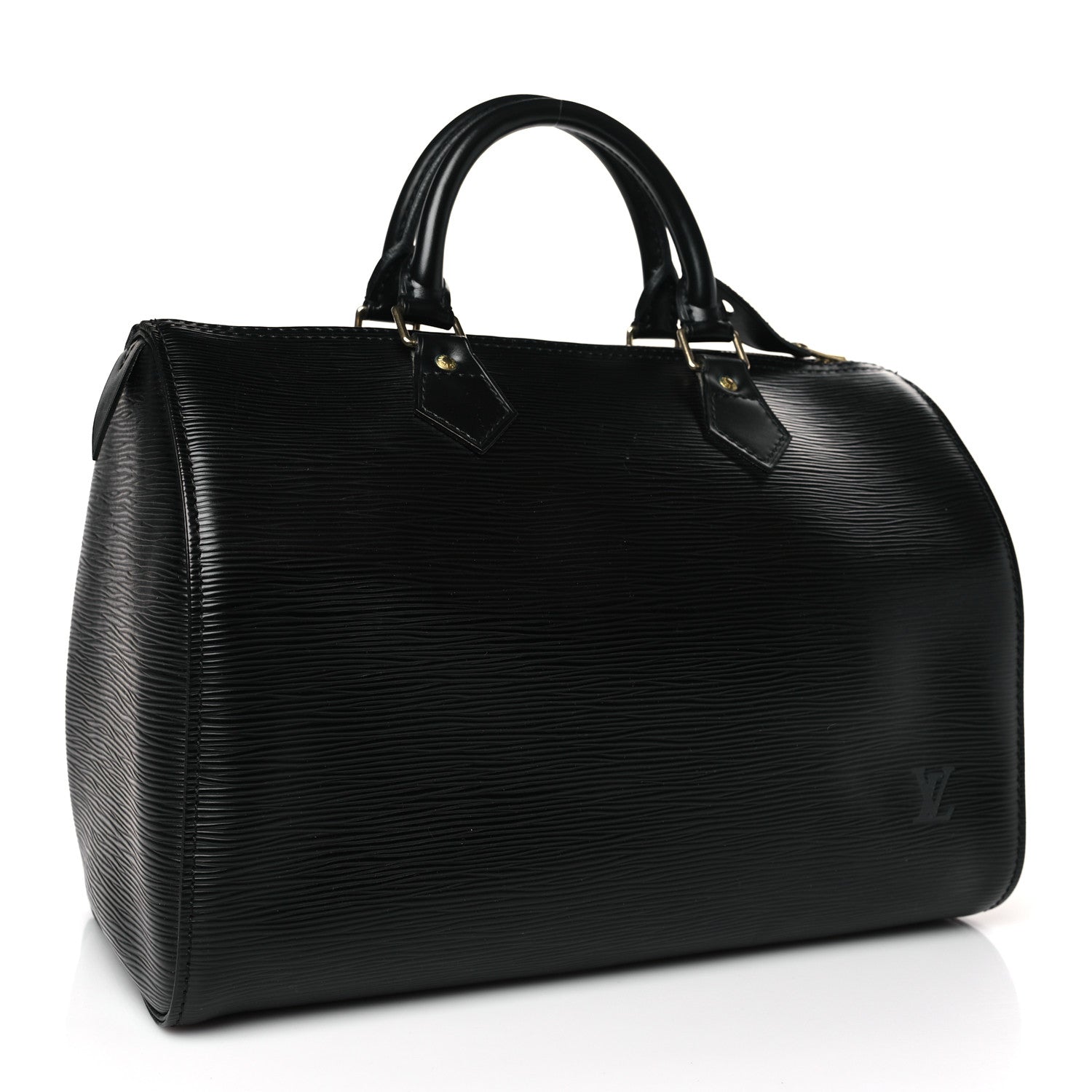 Louis Vuitton Epi Speedy 30 Black 3 of 8