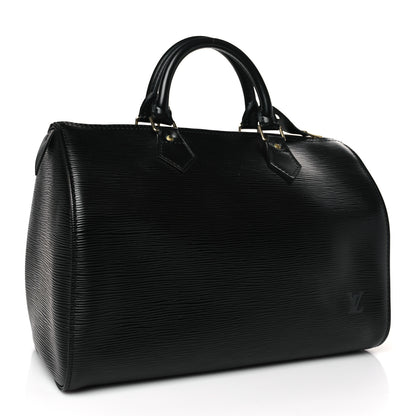 Louis Vuitton Epi Speedy 30 Black 3 of 8