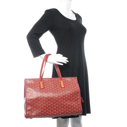 Goyard Goyardine Marquises Tote Red 2 of 10