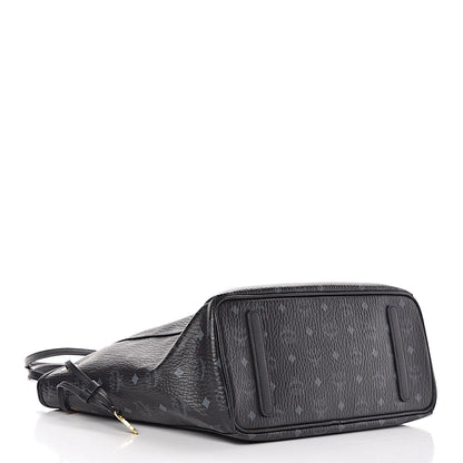 MCM Visetos Medium Project Reversible Shopper Tote Black 7 of 15