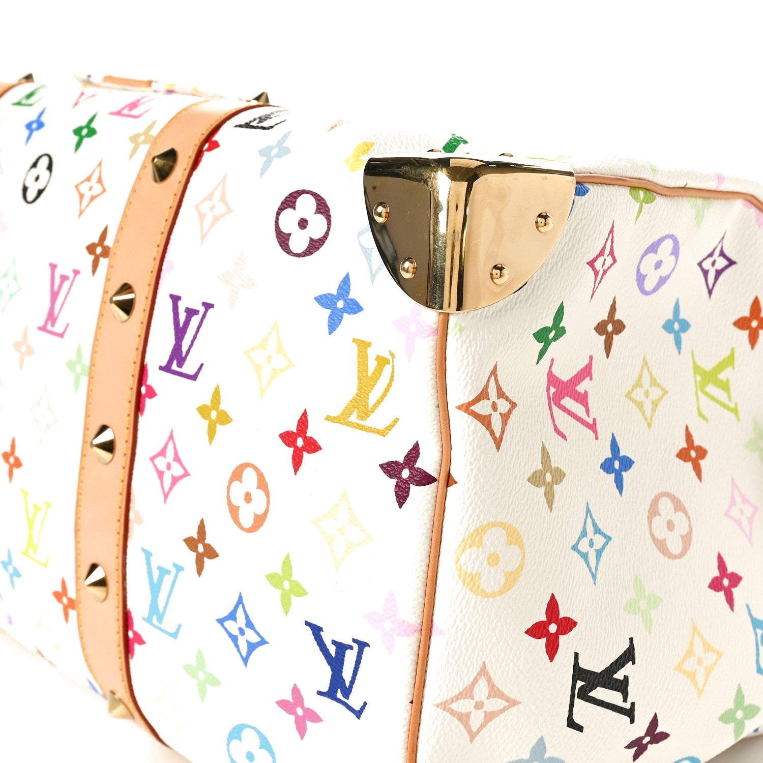 Louis Vuitton Monogram Multicolor Keepall 45 White 9 of 9