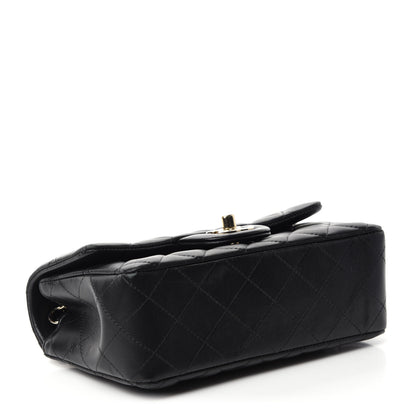 Chanel Lambskin Quilted Mini Rectangular Flap Black 4 of 12