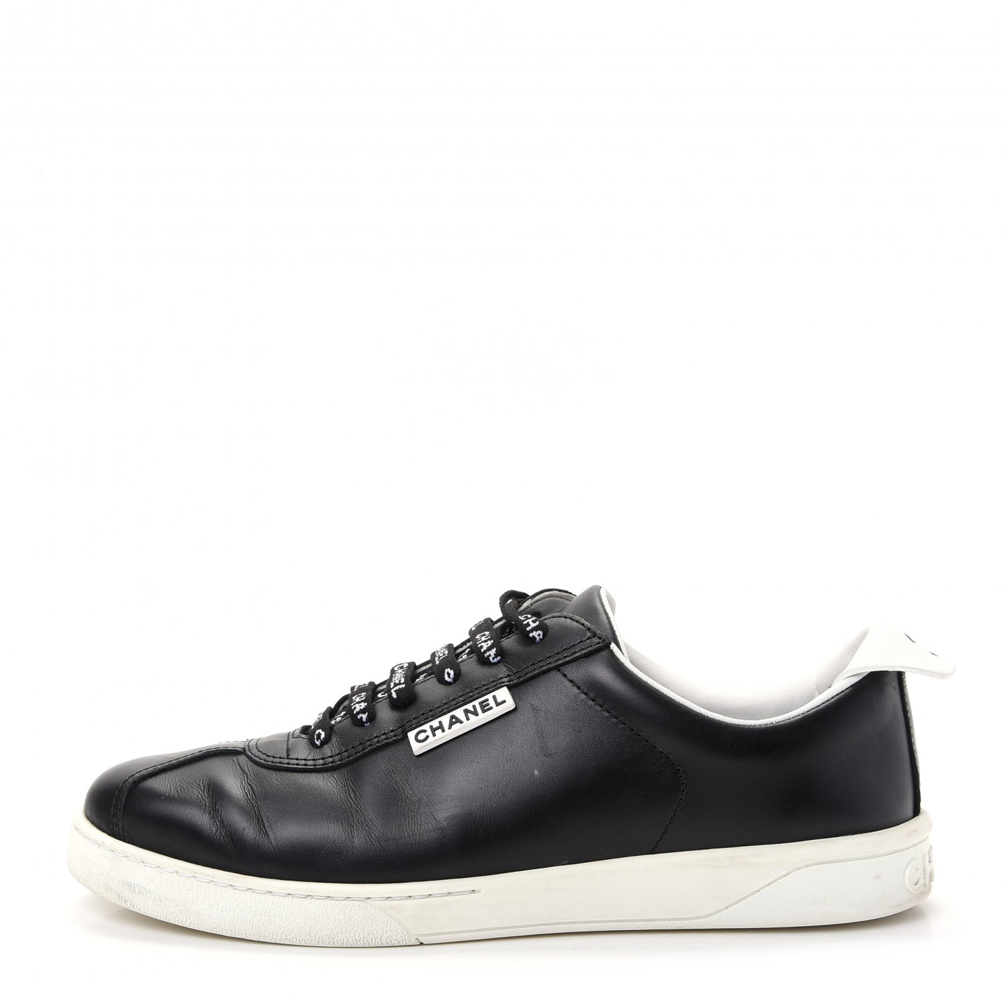 Calfskin CC Womens Sneakers 38.5 Black