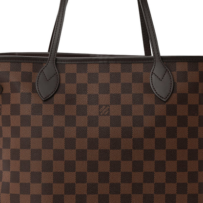 Louis Vuitton Damier Ebene Neo Neverfull MM Rose Ballerine 9 of 12