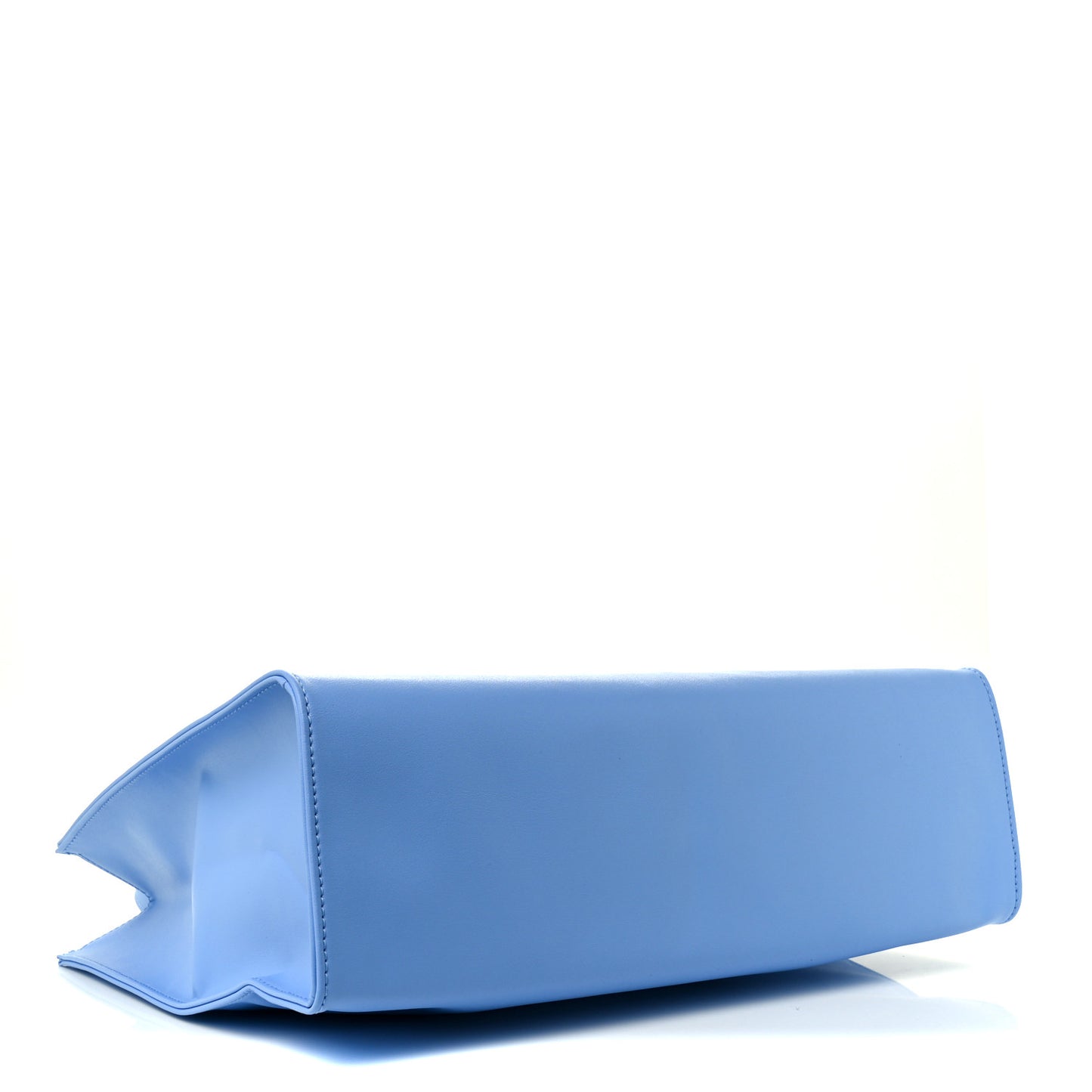 Vegan Leather Medium Shopping Bag Cerulean