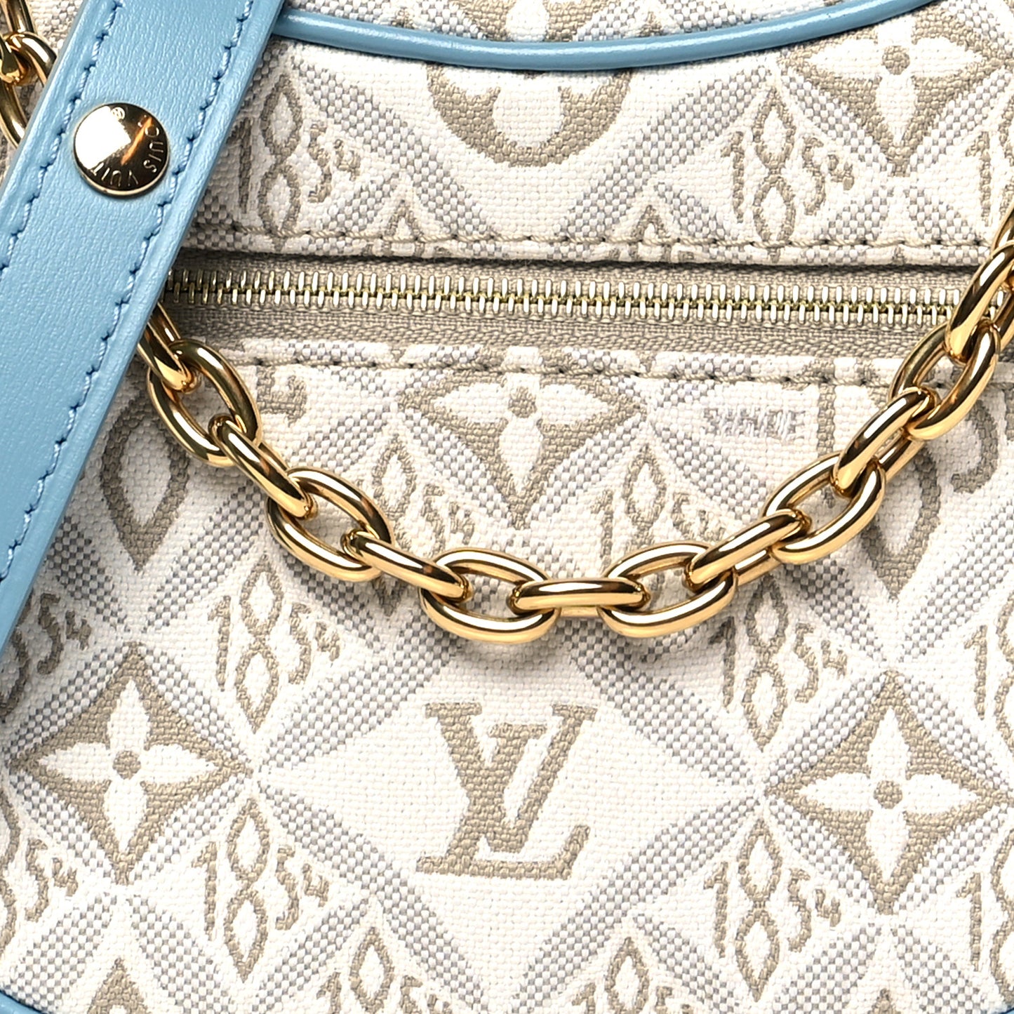Jacquard Since 1854 Loop White Blue