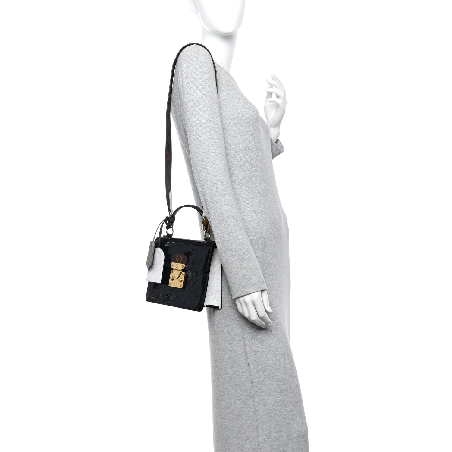 Louis Vuitton Vernis Epi Monogram Spring Street Black 2 of 14