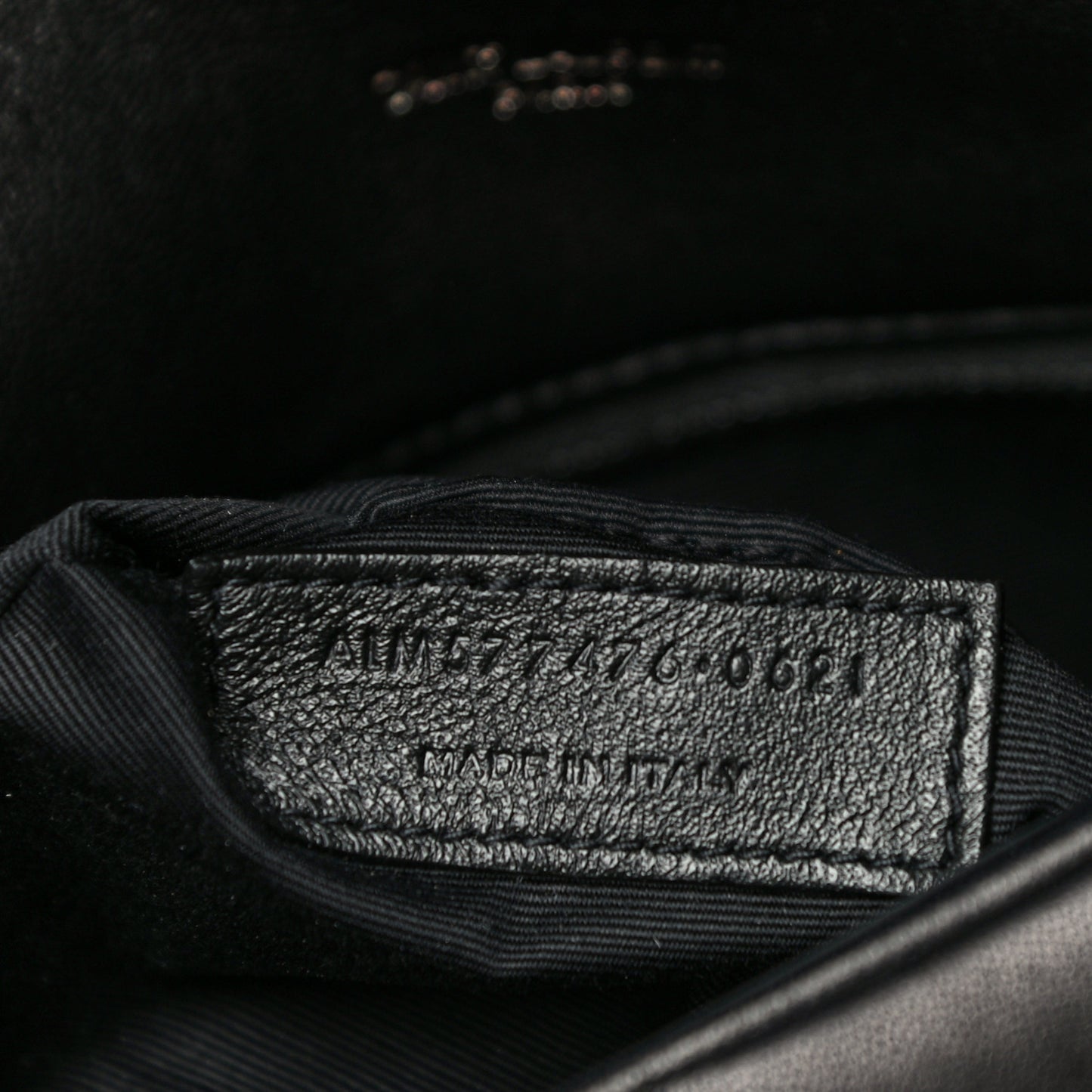 Lambskin Quilted Small Loulou Puffer Monogram Chain Satchel Black