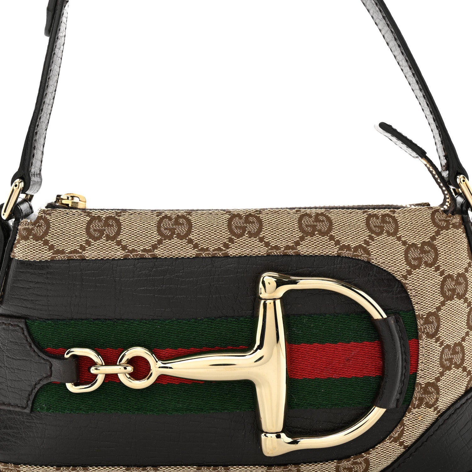 Gucci Monogram Hasler Pochette Brown 8 of 12