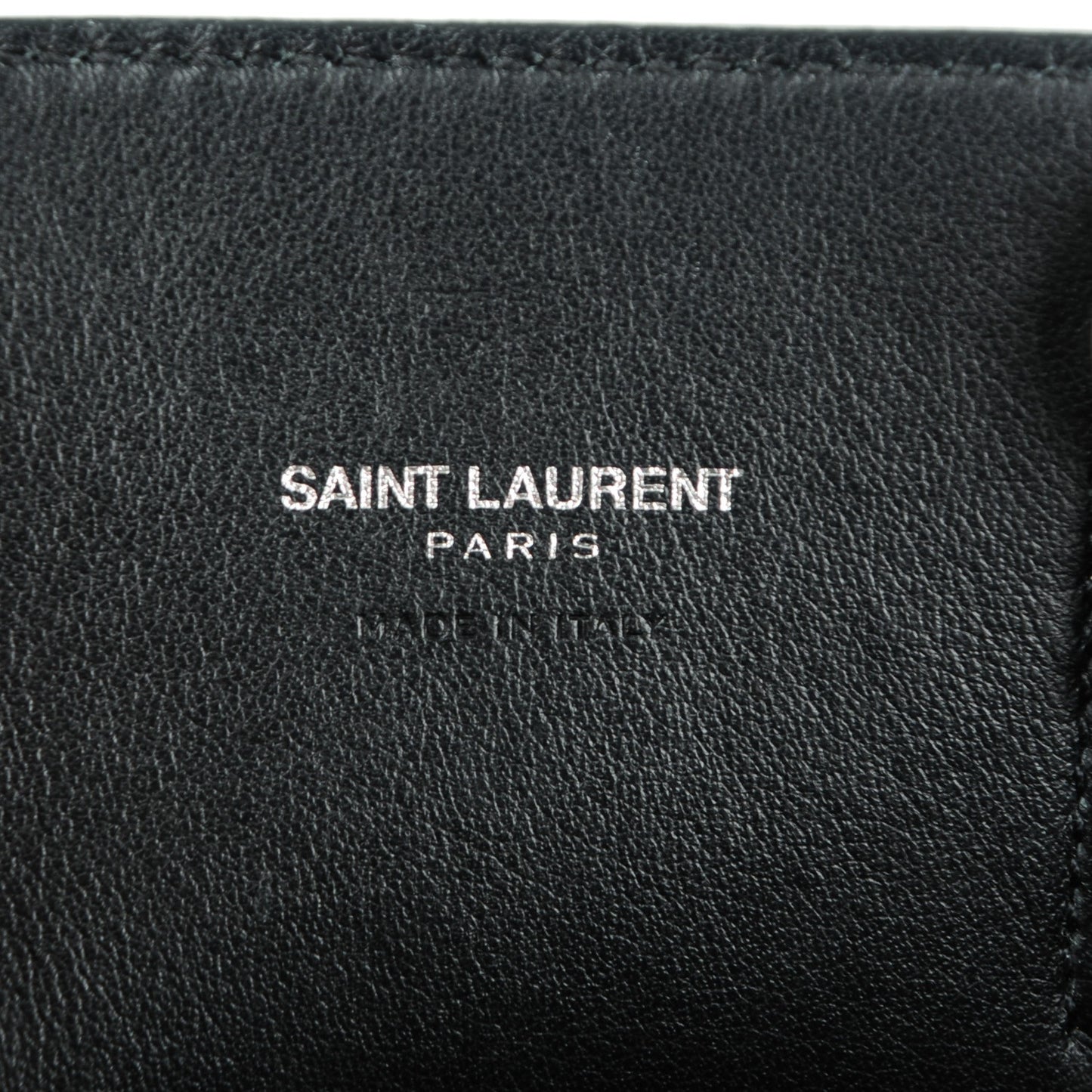 Grained Calfskin Nano Sac De Jour Black