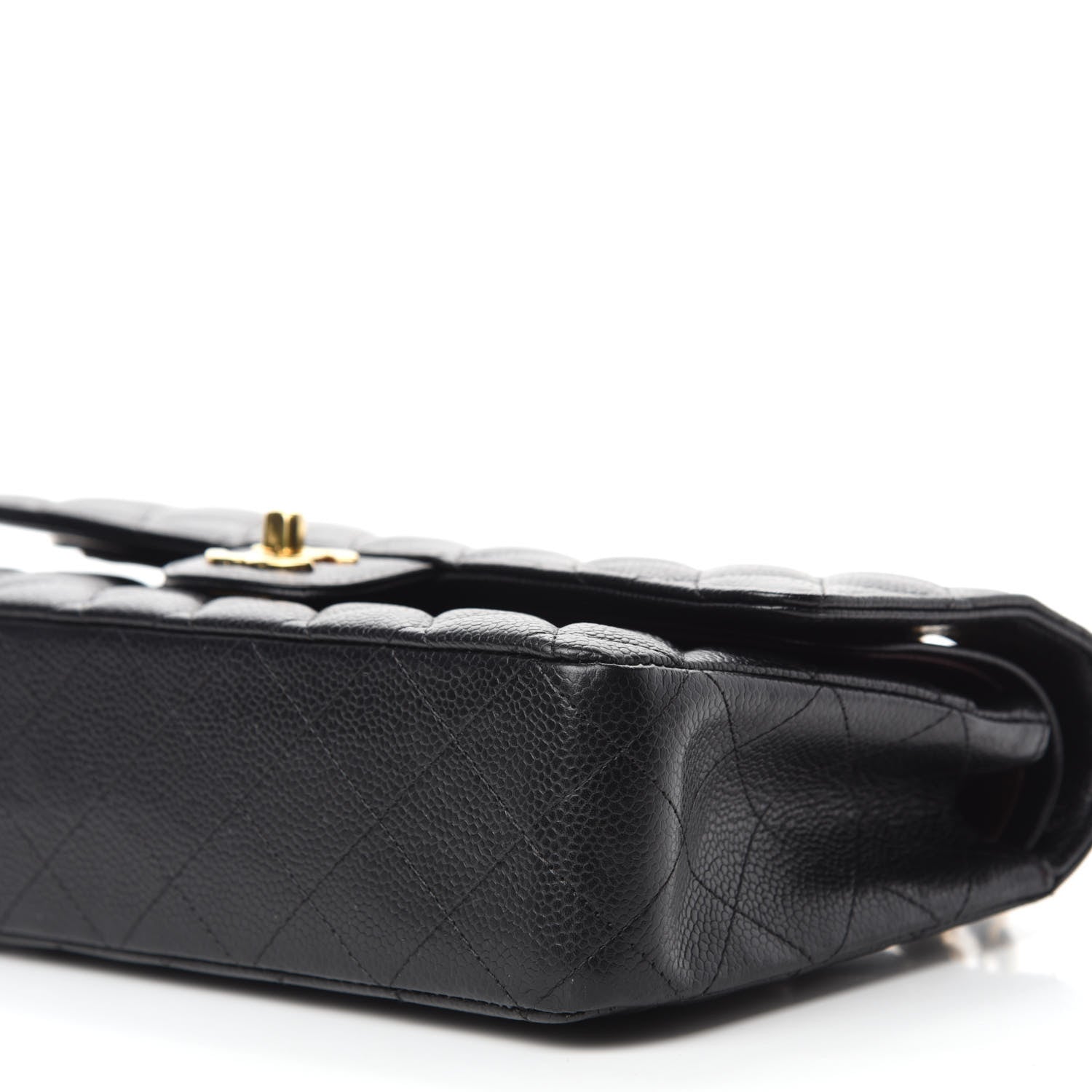 Chanel Caviar Quilted Medium Double Flap Black 7 of 11