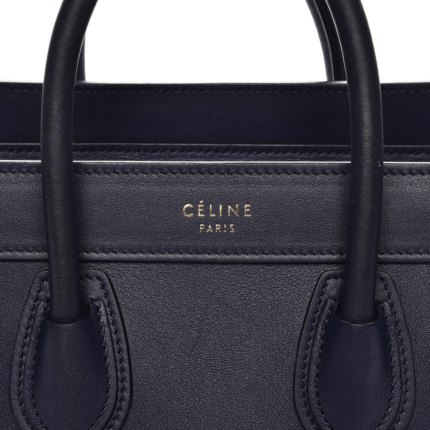 Celine Smooth Calfskin Nano Luggage Ink 7 of 9