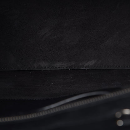 Saint Laurent Grained Calfskin Small Cabas Rive Gauche Black 21 of 21