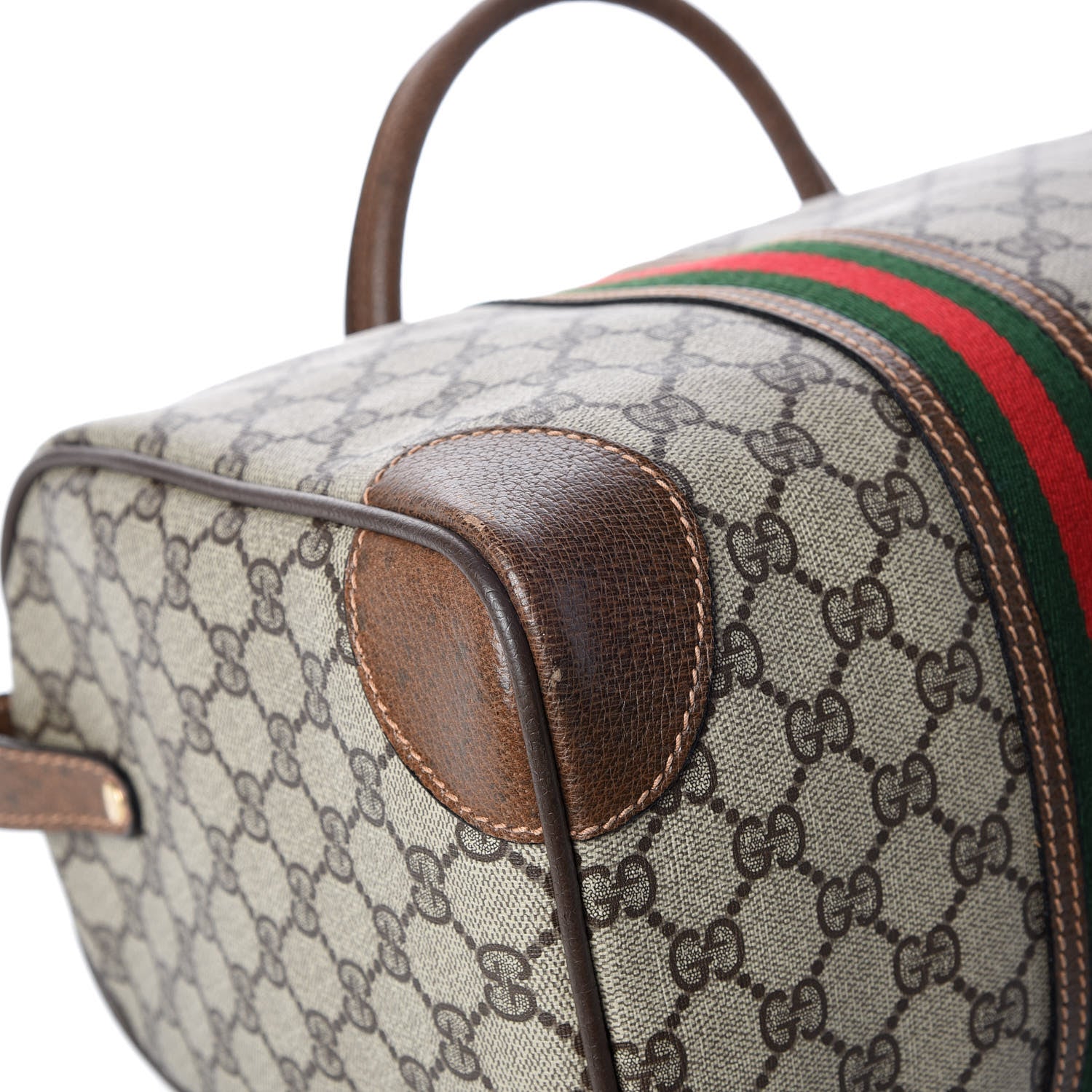 Gucci GG Plus Monogram Web Boston Brown 14 of 22