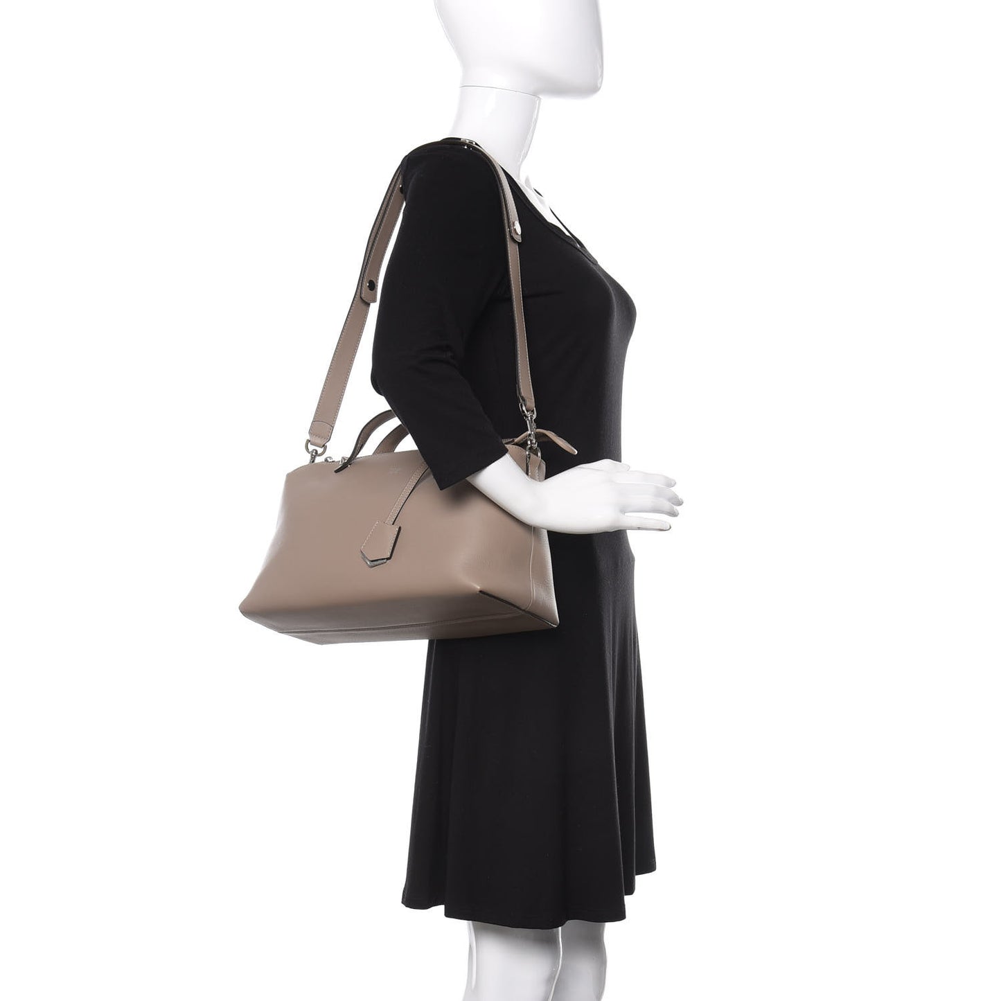 Vitello Dolce Large By The Way Boston Bag Tortora