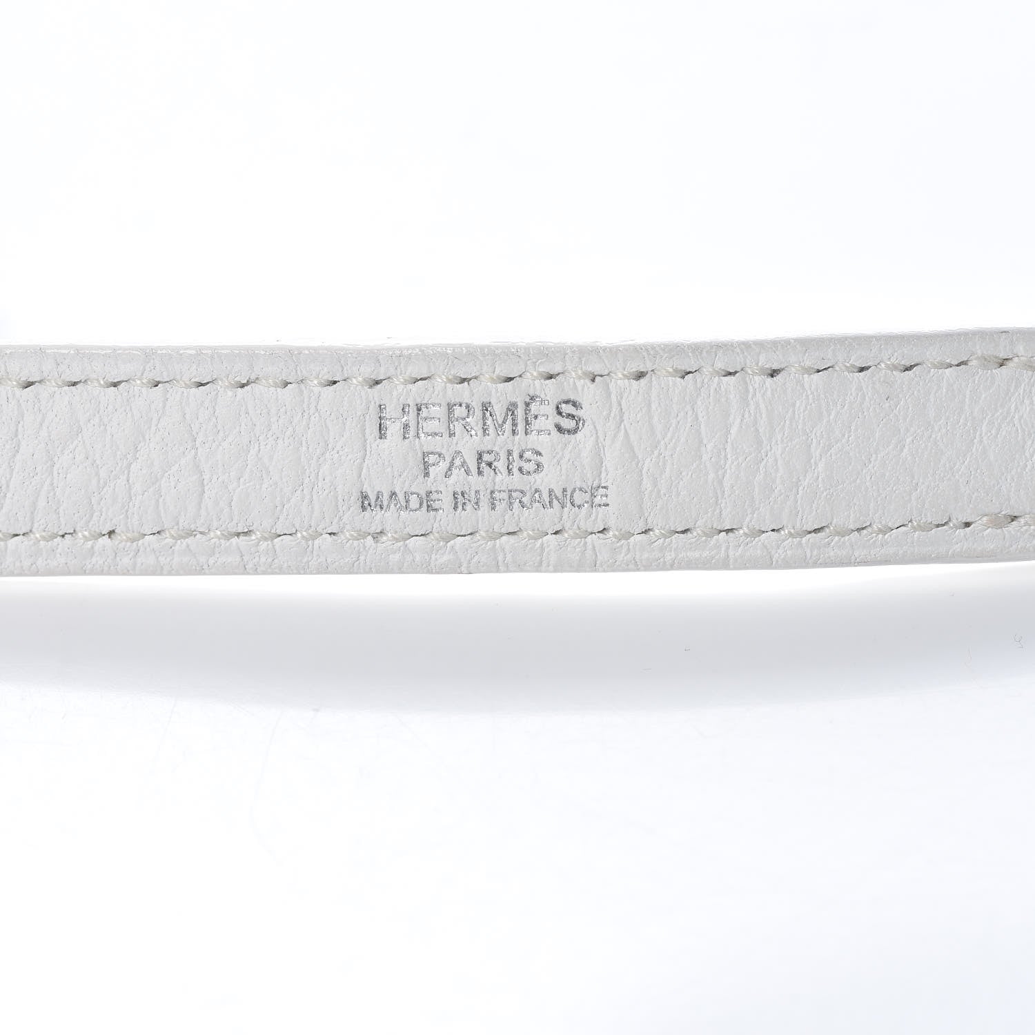 Hermes Taurillon Clemence Toile Kelly Retourne 32 White 28 of 40
