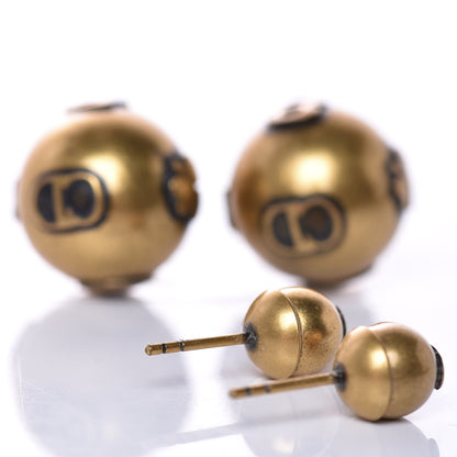 Christian Dior Metal Bee Mise En Dior Tribal Earrings Gold 4 of 4