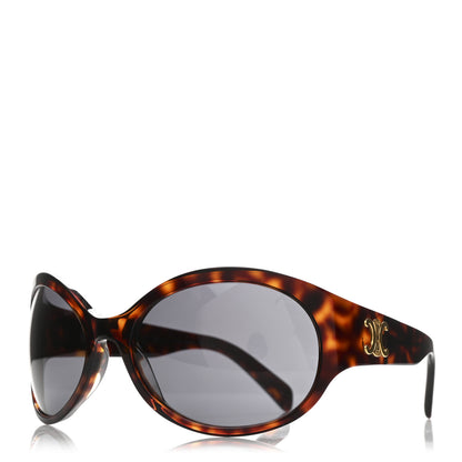 Celine Acetate Round Sunglasses CL40271I Havana 1 of 7