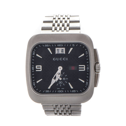 Gucci Stainless Steel 40mm G Coupe Square Quartz Watch Black 1 of 8