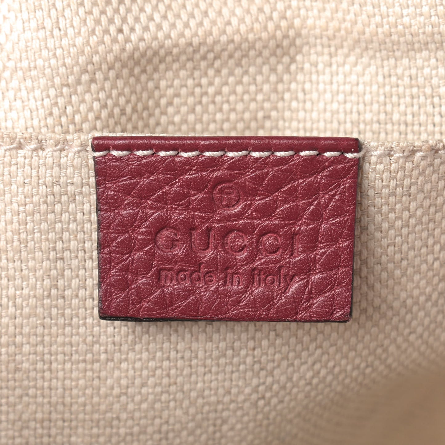 Pebbled Calfskin Studded Small Soho Disco Bag Soft Burgundy
