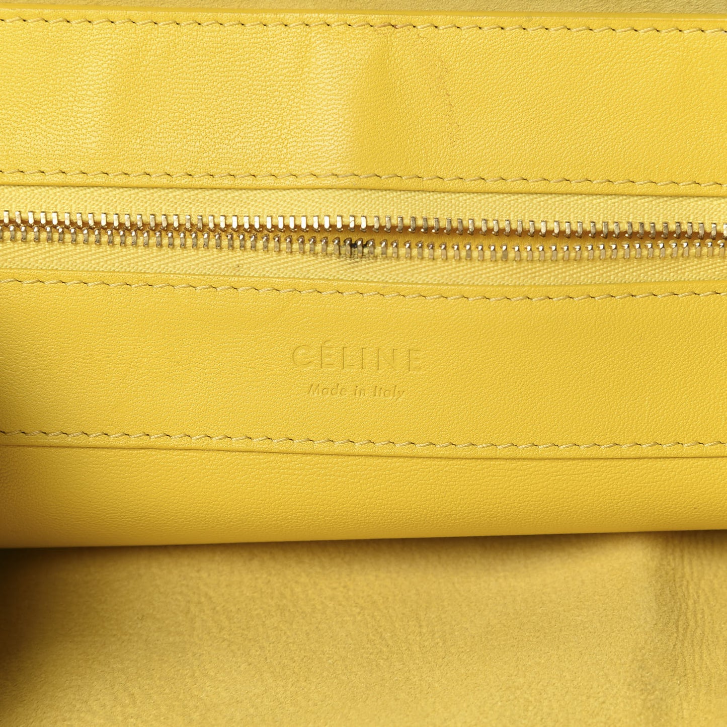 Lambskin Horizontal Cabas Sun Yellow