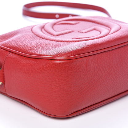 Gucci Pebbled Calfskin Small Soho Disco Bag Tabasco Red 8 of 12