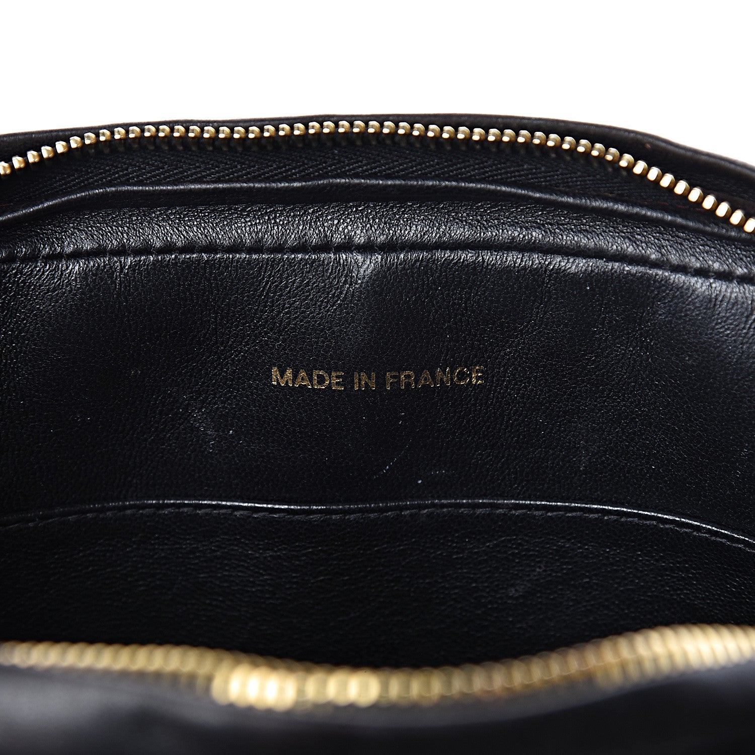 Chanel Lambskin Quilted Camera Case Black 7 of 15