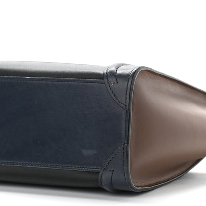 Celine Smooth Drummed Calfskin Nano Tri-Color Luggage Black 9 of 12