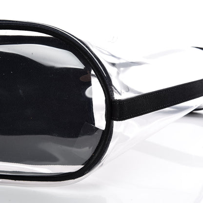 Prada Plexiglass Calfskin Small Shopper Tote Black 7 of 10