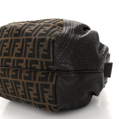 Fendi Zucca Nappa Nuvolata Vitello Tortuga Spy Bowler Tobacco Moro 9 of 10