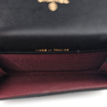 Chanel Caviar Quilted Flap Card Holder Wallet Black 5 of 11