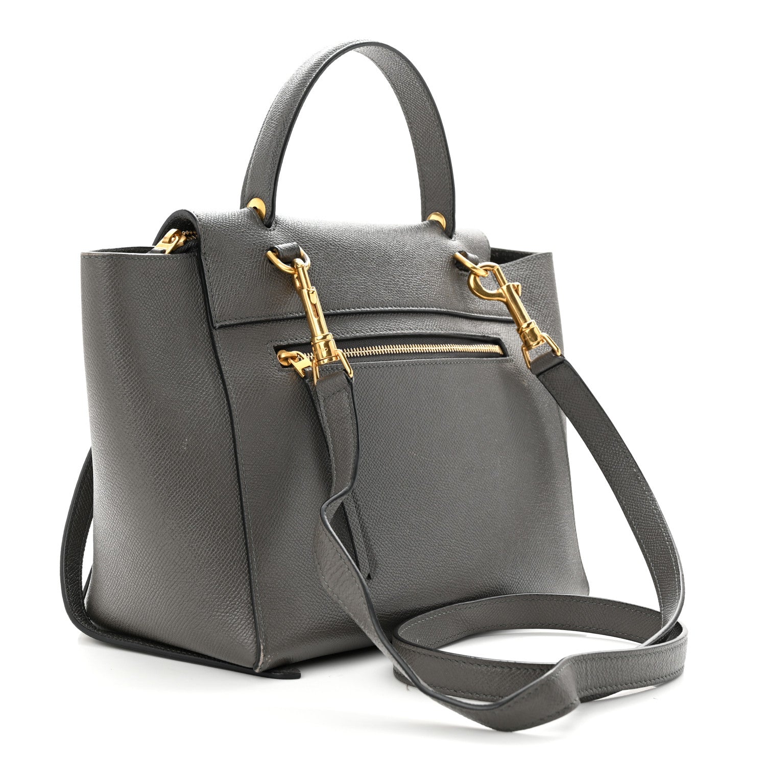 Celine Baby Grained Calfskin Micro Belt Bag Grey 3 of 13