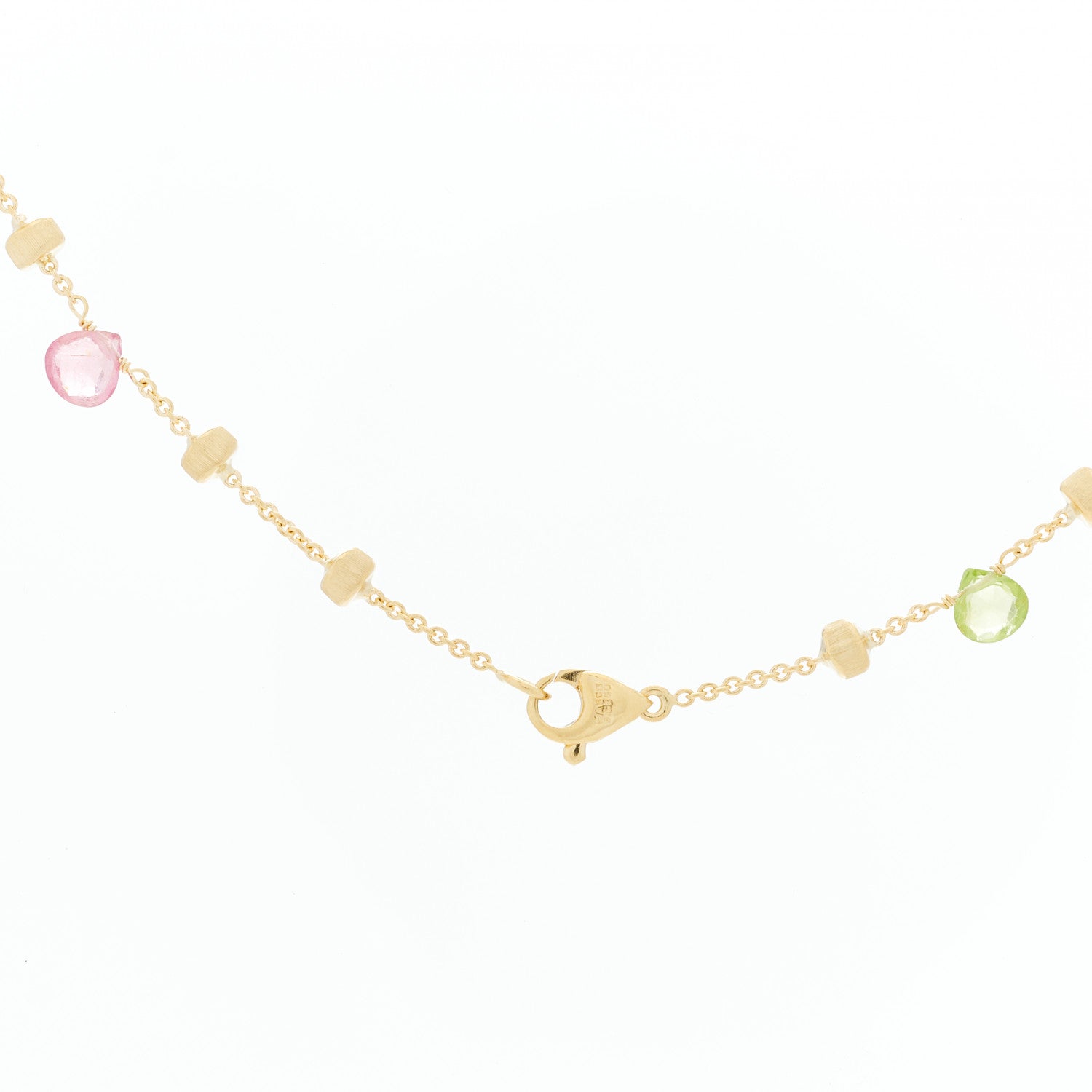 Marco Bicego 18K Yellow Gold Multi Gemstone Paradise Long Necklace 3 of 10