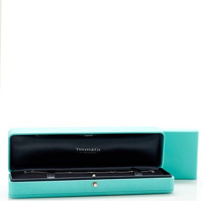 Tiffany Platinum Blue Sapphire Elsa Peretti Color By The Yard 5 Station Bracelet 5 of 5